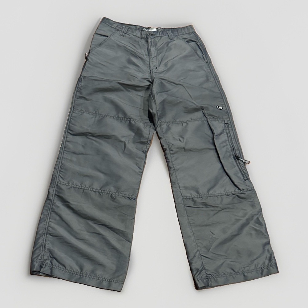 Vintage Caffeine Rave Pants 34 Shiny Reflective Baggy Punk Kikwear JNCO
